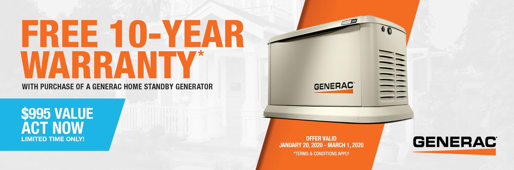 Homestandby Generator Deal | Warranty Offer | Generac Dealer | Livonia, MI